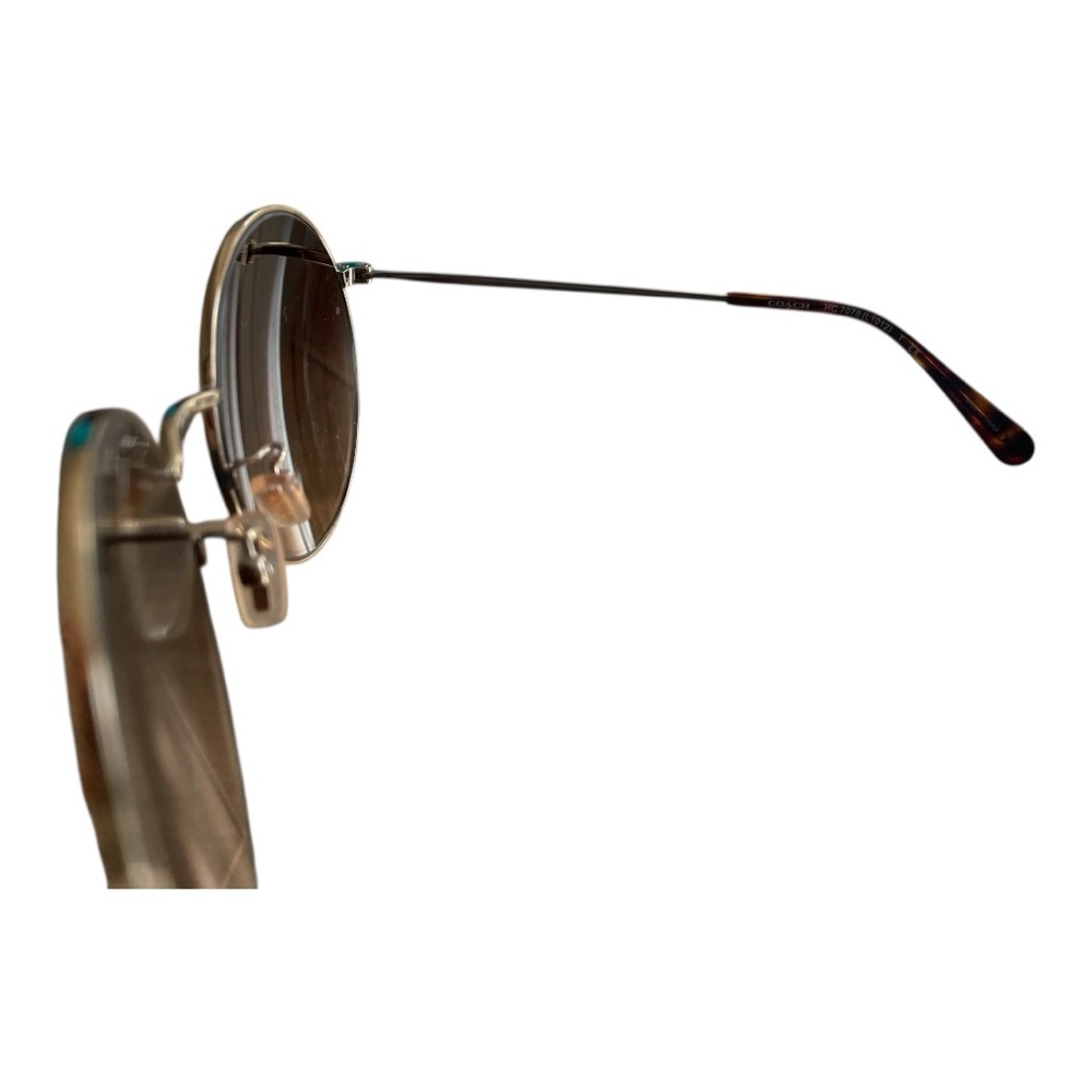 Coach Round Gradient Sunglasses with Case - Picture 4 of 8